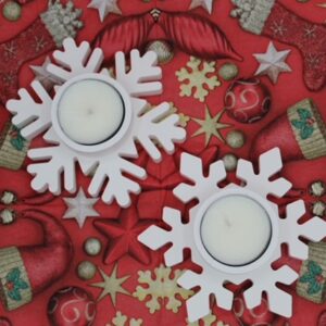 Portavelas copo de nieve