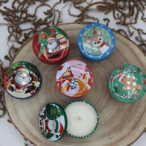 Vela navideña de canela y naranja